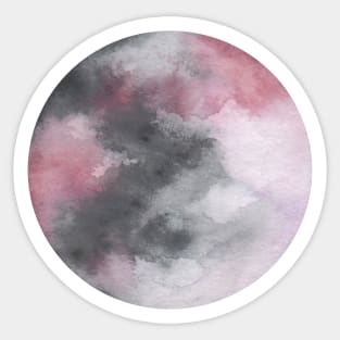 Tie dye moon watercolor Sticker